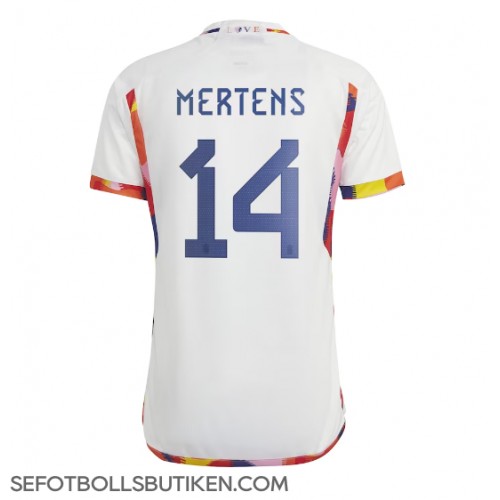 Belgien Dries Mertens #14 Replika Borta matchkläder VM 2022 Korta ärmar